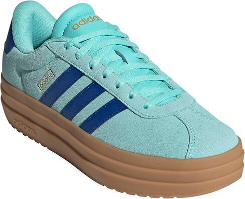 adidas Women's VL Court Bold Sneaker, Alumina/White/Gum, 5.5 in Saudi Arabia