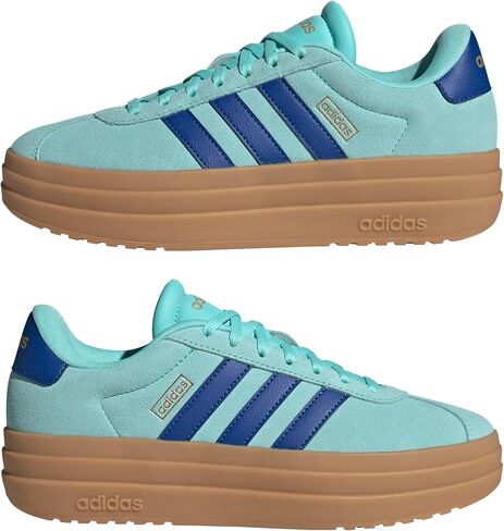 adidas Women's VL Court Bold Sneaker, Alumina/White/Gum, 5.5 in Saudi Arabia