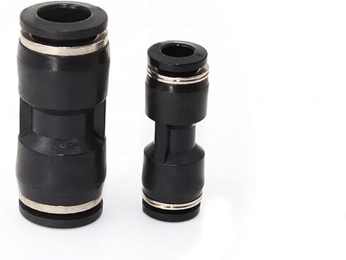 Straight Through Thread Pneumatic Quick PU4/6/8/10mm 1/4 5/16 1/2Air/Water Hose And Tube Connector 2Pcs(PU3/8) in Saudi Arabia