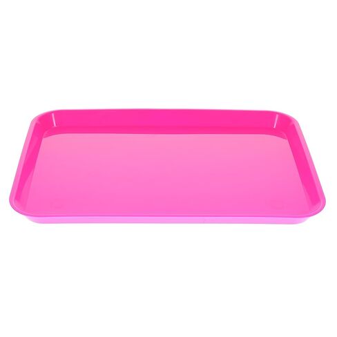 HSB 108150, Set-Up Tray Flat, #B, Ritter, Neon, Pink Plastic, 13-3/8" X 9-5/8" X 7/8", Case of 20 Bags in Saudi Arabia