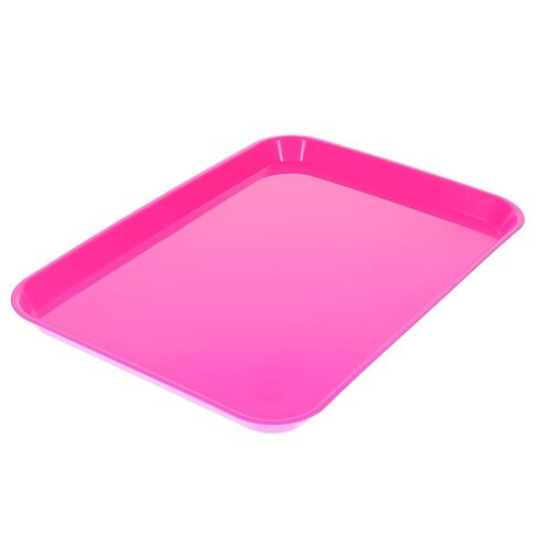 HSB 108150, Set-Up Tray Flat, #B, Ritter, Neon, Pink Plastic, 13-3/8" X 9-5/8" X 7/8", Case of 20 Bags in Saudi Arabia