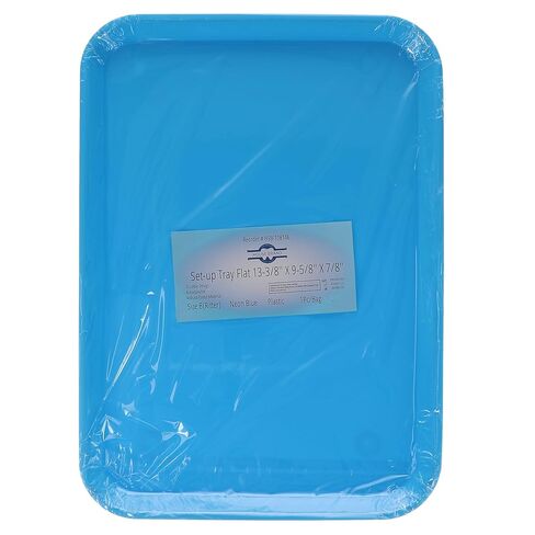 HSB 108146 ، SET-UP TRAY FLAT ، #B ، RITTER ، NEON Blue Plastic ، 13-3/8 "× 9-5/8" × 7/8 "، حالة 20 كيس in Kuwait
