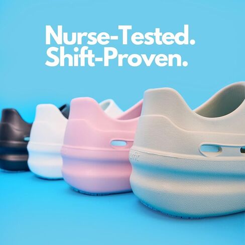 NURSTEP Unisex Lightweight Slip On Comfortable Slip Resistant Medical Nursing Mule & Clog Recovery Slides with Arch Support Insoles for Healthcare Hospital Work Operating Room in Kuwait