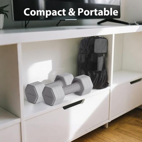 Adjustable Dumbbell Set of 2, 4 in 1 Free Weights Dumbbells Set for Women at Home, 5 lb Weights Dumbbells Set with Non-slip Comfort Handle for Home Gym Exercise Workout Training in Kuwait