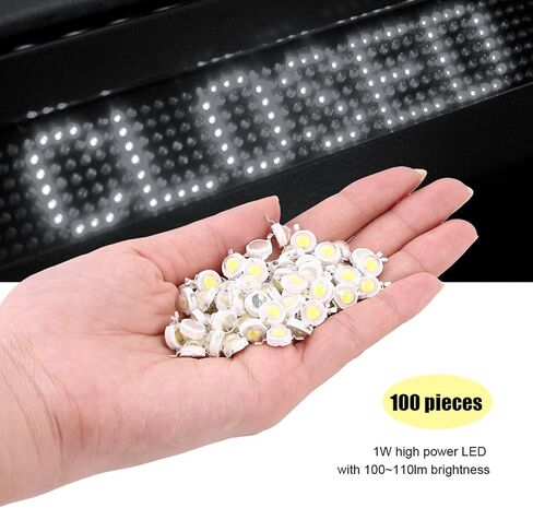 LED Beads,50PCS 1W Highlight High Power SMD Beads Imitation Light Emitting Diode Chips for DIY Lighting Fixtures Patio Decoration(Cool White) in Saudi Arabia
