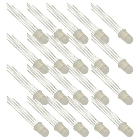 20 pcs PL9823 F5 5mm RGB LED Round P9823 chipset Inside Full Color LED in Saudi Arabia