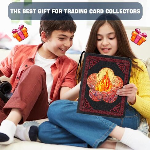 Premium Zip Card Binder - 900 Pocket, PU Cover Collection Binder for MTG, TCG, Baseball & Sports Cards (Striped Black) in Saudi Arabia
