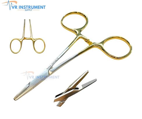T/C German Mayo Hegar Needle Holder Driver Serrated Dental Surgical Tools 4'' in Kuwait