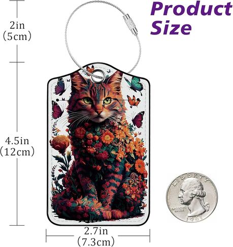 2 حزمة بو جلود أمتعة لوقوع حقائب ، علامات حقيبة لطيفة سريز سريز سفينة علامة مع بطاقة عنوان تغطية الخصوصية وحلقة معدنية متينة مناسبة للرجال in Kuwait