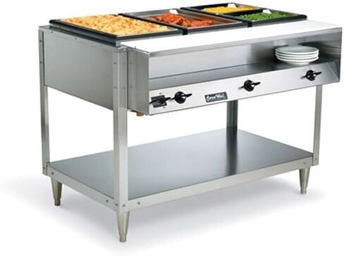 Vollrath 38117 Servewell 300 Stainless Steel 3-Good Food Table ، 2400 واط in Saudi Arabia