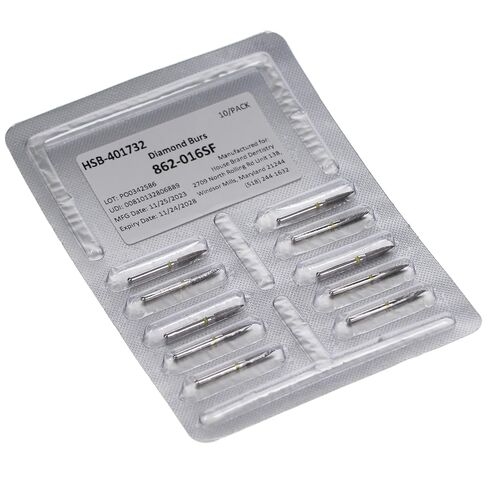 401732 HSB FG 862-016SF Flame Super Fine Grit Diamond Brs 10/PK in Kuwait