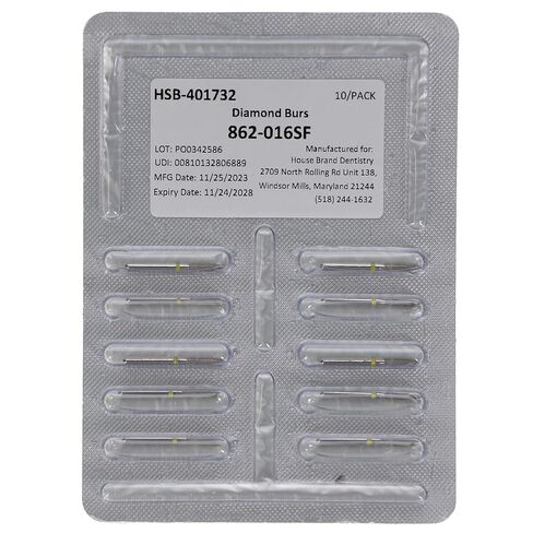 401732 HSB FG 862-016SF Flame Super Fine Grit Diamond Brs 10/PK in Kuwait