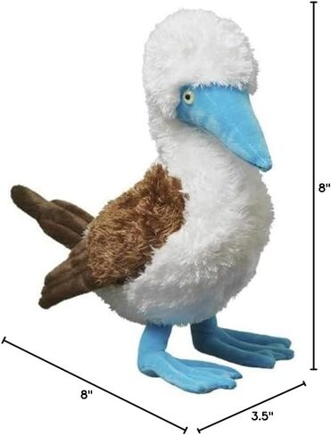 Tiny Heart Simulation Blue Footed Booby Plush Toy, 10.62inch Super Soft and Cute Blue Footed Booby Stuffed Animal Toys Fun Kids Gift Home Decor in Saudi Arabia