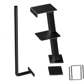 Trailer Steps with Handle, Four-Step Universal Boat Trailer Steps, Suitable for Various Types of Boat Trailer Frames, Black Heavy-Duty Trailer Step in Kuwait