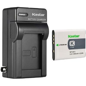 Kastar 2-Pack Battery and AC Wall Charger Replacement for Sony NP-BK1 NP-FK1 Battery, Sony BC-CSK Charger, Cyber-Shot DSC-W180, DSC-W190, DSC-W370 Cameras in Saudi Arabia
