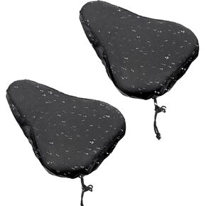 2 Pcs Bike Seat Cover Waterproof Bike Seat New Bicycle Seats Cushion Waterproof UV Protection Bike-Seats Sun & Dust Protector Bicycle Seats Rain Cover with Drawstring for Men & Women in Kuwait