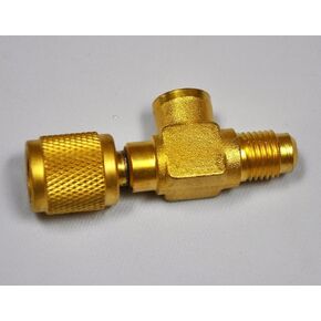 T-Adapter Size:1/4X1/8X1/4"Add Gauge at Deep Vacuum Pump/Manifold NPT/Flare HVAC in Saudi Arabia