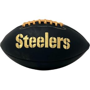 سلسلة Rawlings الرسمية NFL Black Matte Series Pittsburgh Steelers Football ، الحجم الكامل ، ألوان الفريق in Kuwait