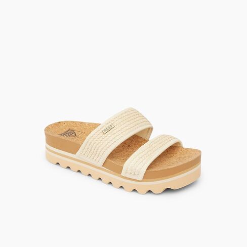 Reef Women's Cushion Vista Hi Slide Sandal, Snake Duo, 8 in Saudi Arabia