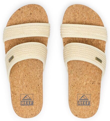 Reef Women's Cushion Vista Hi Slide Sandal, Snake Duo, 8 in Saudi Arabia