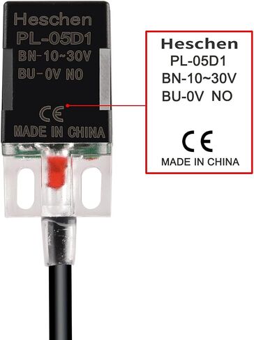 Square Inductive Proximity Sensor Switch Non-Shield Type PL-05D1 Detector Distance 5mm 10-30VDC 200mA Normally Open(NO) 2 Wire in Saudi Arabia