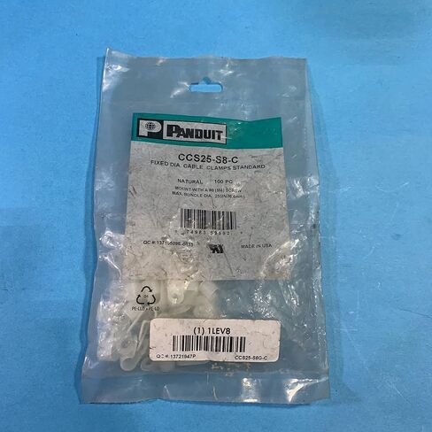 Panduit CCS25-S8-C Bag of 100 Fixed Diameter Clamps in Saudi Arabia