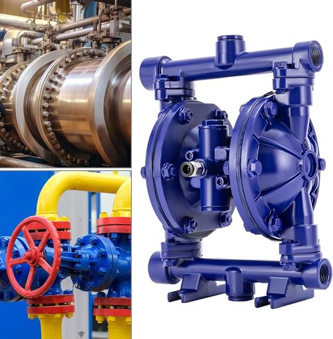 مضخة AiPhragm Pump التي يتم تشغيلها بمضخات الحجاب الحاجز المزدوج 1/2 بوصة مدخل ومنفذ ، 1/4 "منفذ مدخل الهواء ، مضخة الحجاب الحاجز المصنوع من الحديد الزهر. in Kuwait