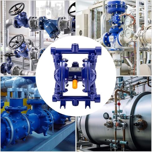 مضخة AiPhragm Pump التي يتم تشغيلها بمضخات الحجاب الحاجز المزدوج 1/2 بوصة مدخل ومنفذ ، 1/4 "منفذ مدخل الهواء ، مضخة الحجاب الحاجز المصنوع من الحديد الزهر. in Kuwait