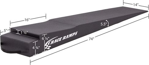 RACE RAMPS RR-TR-7-FLP 7 "منحدر مقطورة مع قطع ، أسود in Kuwait
