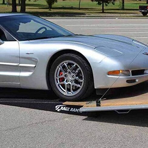 RACE RAMPS RR-TR-7-FLP 7 "منحدر مقطورة مع قطع ، أسود in Kuwait