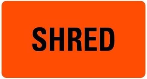SHRED Medical Records Labels LV-MRL23 in Saudi Arabia