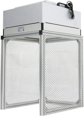 INTSUPERMAI 110V Vertical Laminar Flow Hood Air Flow Clean Bench with HEPA Filter for for Class 100 Aluminum Fan Dust Free Room Workshop 23.6×23.6×29.1inch in Kuwait