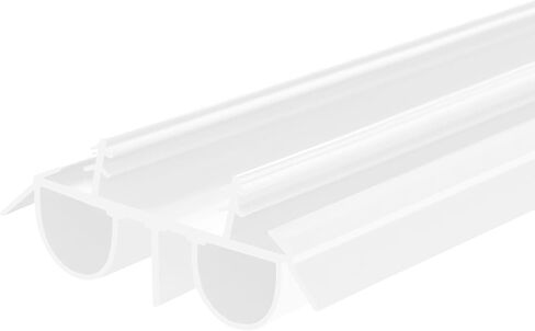 36" Kerf Slide-in Double Bulb Seal Weatherstrip Door Bottom – Durable Seal for Energy Efficiency & Draft Protection (Black) in Saudi Arabia