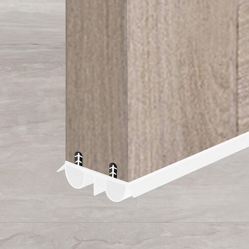 36" Kerf Slide-in Double Bulb Seal Weatherstrip Door Bottom – Durable Seal for Energy Efficiency & Draft Protection (Black) in Saudi Arabia