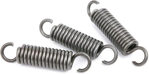 Springs,dualhooksprings, Spring Steel , Wire Diameter 3.5 mm, OD 30 mm, Free Length 100-200 mm, 3 Pcs(3.5 x 30 x 200 mm) in Saudi Arabia
