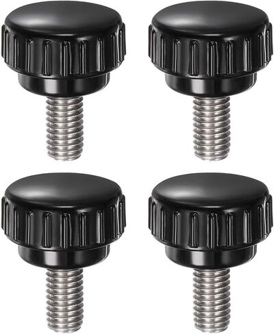 #US 4pcs Knurled Clamping Knobs M8 X 16mm 304 Stainless Steel Thread 25mm Head in Saudi Arabia