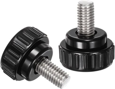 #US 4pcs Knurled Clamping Knobs M8 X 16mm 304 Stainless Steel Thread 25mm Head in Saudi Arabia