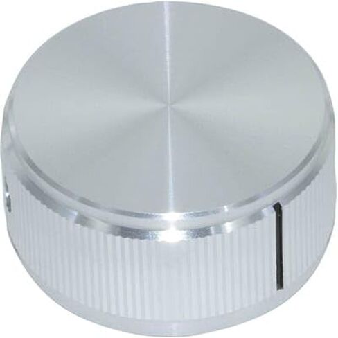 TE Connectivity/alcoswitch العلامة التجارية ، KN1250A1/4-5PACK ، مقبض مستقيم knuster - 0.250 (6.35 مم) حجم العمود - 1.252 (31.80 مم) القطر - 0.625 (15.88 مم) الارتفاع - خط على الجانب - المعدن. in Kuwait