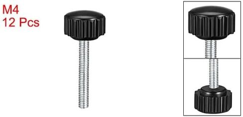 #Uus 12pcs مقابض التثبيت M4 × 30 مم من الصلب الكربوني المطلي بالزنك 16 مم رأس in Saudi Arabia