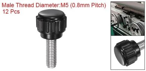 #Uus 12pcs مقابض التثبيت M5 × 16mm 304 خيط الفولاذ المقاوم للصدأ 14 ملم الرأس in Saudi Arabia