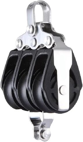 Sailboat Hardware Single Swivel Shackle Fiddle Blo Sailboat Dinghy 29mm 1 1/8 Inch Triple Block Small Boat Block SPB2906F in Saudi Arabia