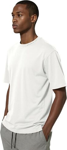 Aelfric Eden Mens Shirts Basic Cotton Tee Plain T Shirt Crew Neck Short Sleeve Tops Casual Midweight in Saudi Arabia