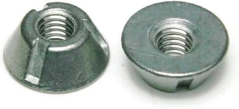 Tri-Groove Tamper Proof Security Nuts Zamak 5 Zinc 1/2"-13 - QTY 100 in Saudi Arabia