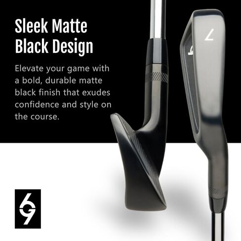 69 Golf Iron Set 4-P Matte Black for Mens Stainless Steel in Kuwait
