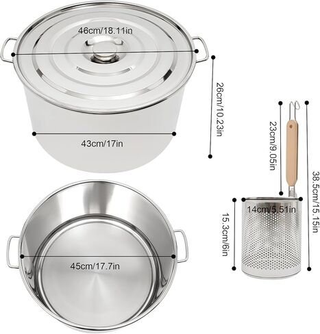 طباخ المعكرونة التجارية ، 5 ثقوب أدوات الطهي التجارية الحديثة ، طباخ المعكرونة الفولاذ المقاوم للصدأ 39QT لمطعم المطبخ المنزلي in Kuwait