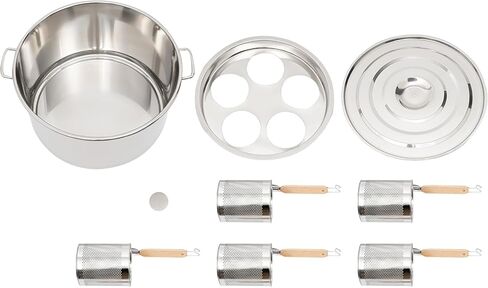 طباخ المعكرونة التجارية ، 5 ثقوب أدوات الطهي التجارية الحديثة ، طباخ المعكرونة الفولاذ المقاوم للصدأ 39QT لمطعم المطبخ المنزلي in Kuwait