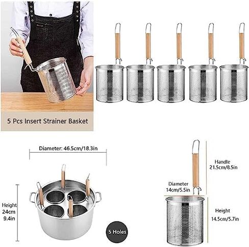 Family-Size Pasta Cooker/Stainless Steel Steamer Pot Set with Strainer,Cook,Steam,and Strain with Ease in Saudi Arabia