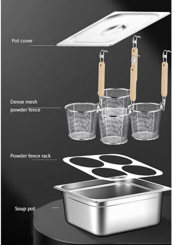 مجموعة طباخ المعكرونة من الفولاذ المقاوم للصدأ ، مجموعة إدراج مع مخزونات المقسم والمصفاة ، المطبخ المنزلي ، وعاء الحساء ، وعاء الباخرة المطعم ، وأدوات طبخ المعكرونة in Kuwait