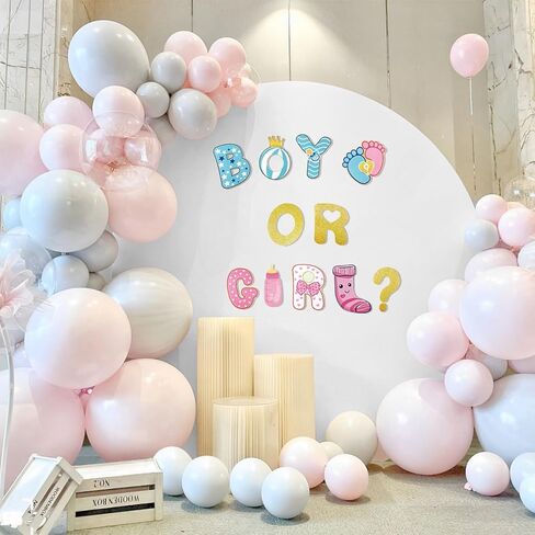 غطاء خلفي دائري 7.2 قدم غطاء قوس جولة أبيض وعلامة صائق الطفل - غطاء خلفي دائرة دائرة قابلة للتعديل لحفلة عيد الميلاد ، دش الطفل ، زينة الزفاف in Kuwait