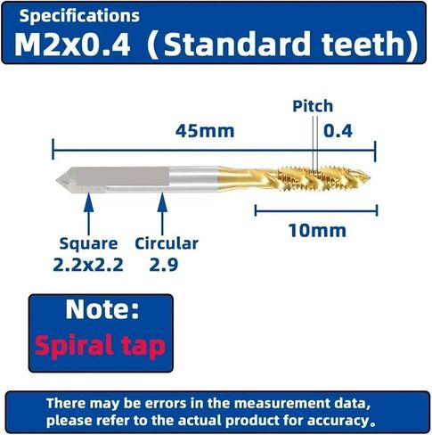 Drill Tap Bit Set, Shank Spiral Point Plug Screw Tap Machine Thread Tap and Dies Metric Plug Tap Metalworking Tools in Saudi Arabia